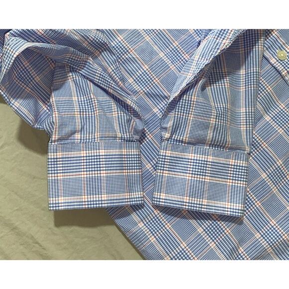 Charles Tyrwhitt Classic Fit Spread Collar Dress Shirt Blue/Red Check 15.5-30/31 - Picture 4 of 7
